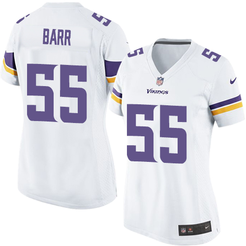 Women's Elite Anthony Barr Nike Jersey White Road - #55 NFL Minnesota Vikings